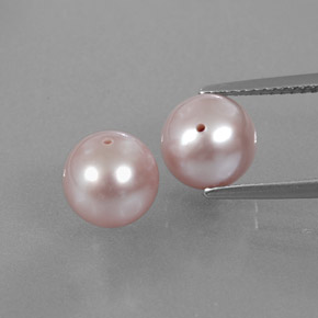 Gemas de perla rosa natural de  ct, esfera / bola, opaco