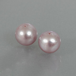 Gemas de perla rosa natural de  ct, esfera / bola, opaco