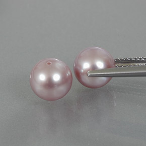 Gemas de perla rosa natural de  ct, esfera / bola, opaco