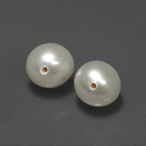 Gemas de perla crema natural de  ct, esfera / bola, opaco