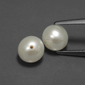 Gemas de perla crema natural de  ct, esfera / bola, opaco