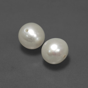 Gemas de perla crema natural de  ct, esfera / bola, opaco