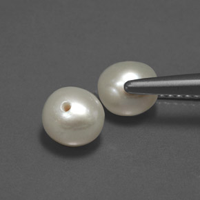 Gemas de perla crema natural de  ct, esfera / bola, opaco