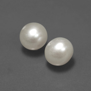 Gemas de perla crema natural de  ct, esfera / bola, opaco
