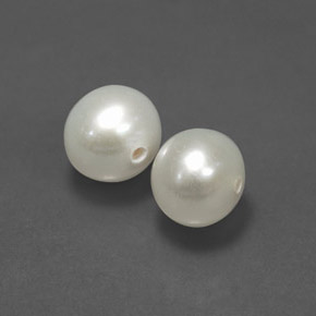 Gemas de perla crema natural de  ct, esfera / bola, opaco