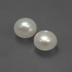 Gemas de perla crema natural de  ct, esfera / bola, opaco