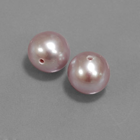 Gemas de Perla Rosa grisÃ¡ceo natural de 5.47 ct, Esfera / Bola, Opaco