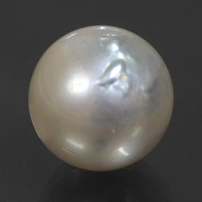 Perla Plata natural de 14.54 ct, Esfera / Bola, Opaco
