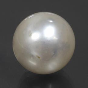 Perla Plata natural de 14.54 ct, Esfera / Bola, Opaco