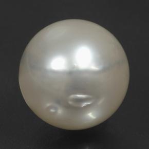 Perla Verde claro natural de 12.39 ct, Esfera / Bola, Opaco