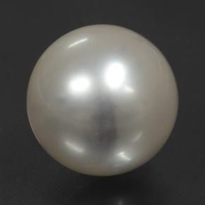 Perla Verde claro natural de 12.39 ct, Esfera / Bola, Opaco