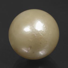 Perla Dorado claro natural de 11.74 ct, Esfera / Bola, Opaco