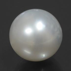 Perla Plata natural de 11.88 ct, Esfera / Bola, Opaco