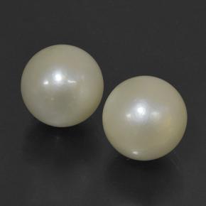 Gemas de Perla Crema natural de 20.17 ct, Esfera / Bola, Opaco