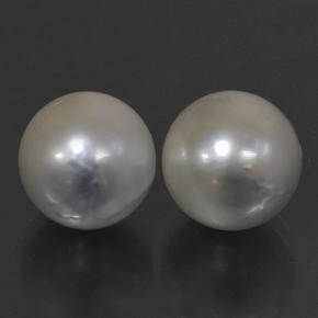 Gemas de Perla Plata natural de 24.53 ct, Esfera / Bola, Opaco