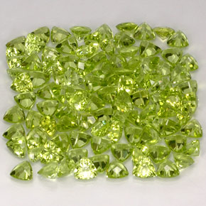 Gemas de peridoto verde natural de  ct, trillón, VVS-VS