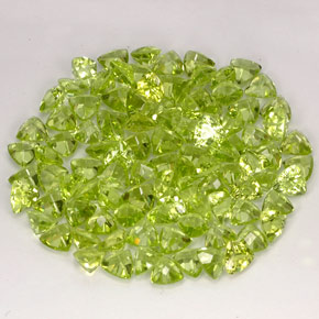 Gemas de peridoto verde natural de  ct, trillón, VVS-VS