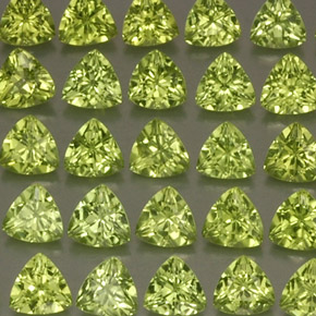 Gemas de peridoto verde natural de  ct, trillón, VVS-VS