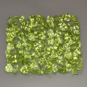 Gemas de peridoto verde natural de  ct, trillón, VVS-VS
