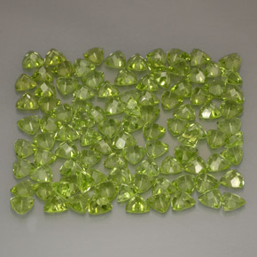 Gemas de peridoto verde natural de  ct, trillón, VVS-VS