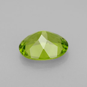 Peridoto verde natural de 2,19 ct, corte óvalo, VS