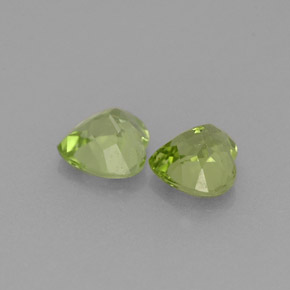 Gemas de peridoto verde natural de  ct, forma de corazón, VVS-VS
