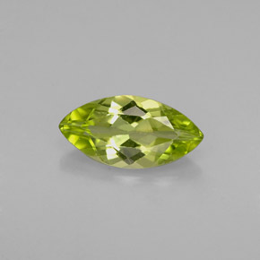 Peridoto verde natural de 1,03 ct, marquesa, VVS-VS