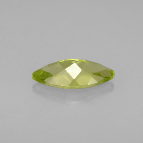 Peridoto verde natural de 1,03 ct, marquesa, VVS-VS