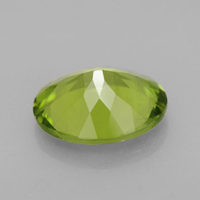 Peridoto verde natural de 2,42 ct, corte óvalo, VS