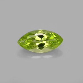 Peridoto verde natural de 1,05 ct, marquesa, VVS-VS