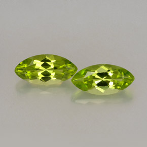 Gemas de peridoto verde natural de  ct, marquesa, VVS-VS
