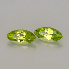 Gemas de peridoto verde natural de  ct, marquesa, VVS-VS