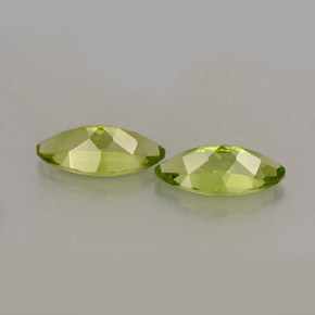 Gemas de peridoto verde natural de  ct, marquesa, VVS-VS