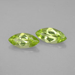 Gemas de peridoto verde natural de  ct, marquesa, VS
