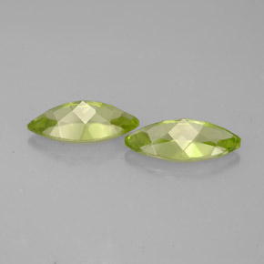 Gemas de peridoto verde natural de  ct, marquesa, VS