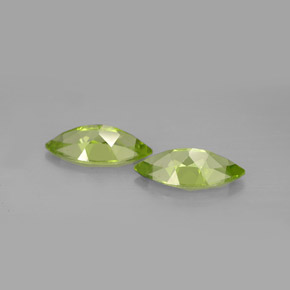 Gemas de peridoto verde natural de  ct, marquesa, VS