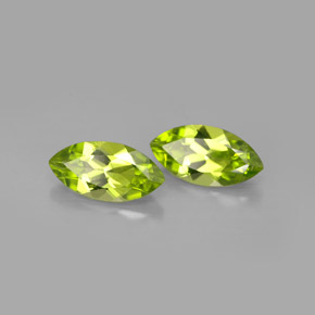 Gemas de peridoto verde natural de  ct, marquesa, VS