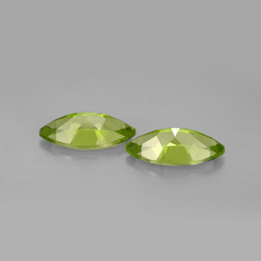 Gemas de peridoto verde natural de  ct, marquesa, VS