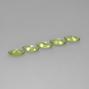 Gemas de peridoto verde natural de  ct, marquesa, VS
