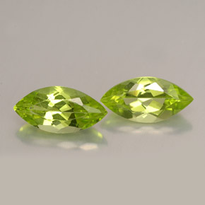 Gemas de peridoto verde natural de  ct, marquesa, VS