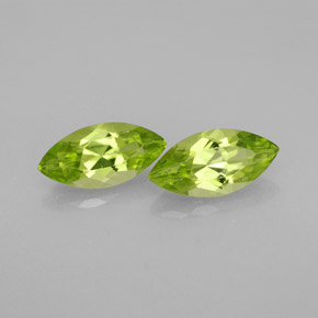 Gemas de peridoto verde natural de  ct, marquesa, VS