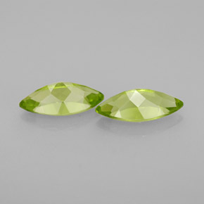 Gemas de peridoto verde natural de  ct, marquesa, VS