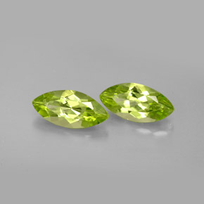 Gemas de peridoto verde natural de  ct, marquesa, VS