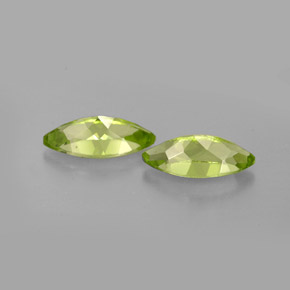 Gemas de peridoto verde natural de  ct, marquesa, VS