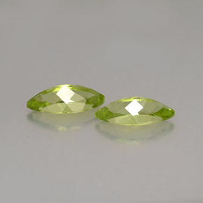 Gemas de peridoto verde natural de  ct, marquesa, VS