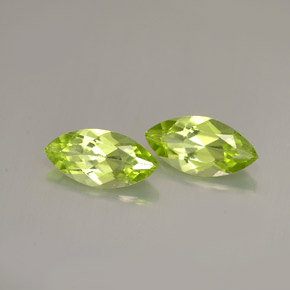 Gemas de peridoto verde natural de  ct, marquesa, VS
