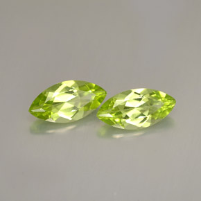 Gemas de peridoto verde natural de  ct, marquesa, VS