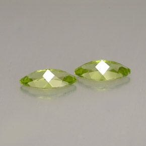 Gemas de peridoto verde natural de  ct, marquesa, VS