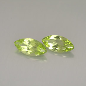 Gemas de peridoto verde natural de  ct, marquesa, VS
