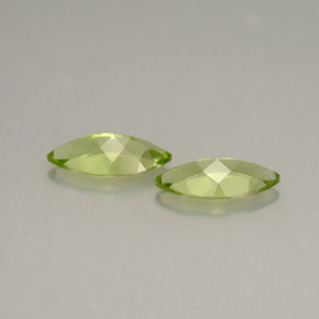 Gemas de peridoto verde natural de  ct, marquesa, VS